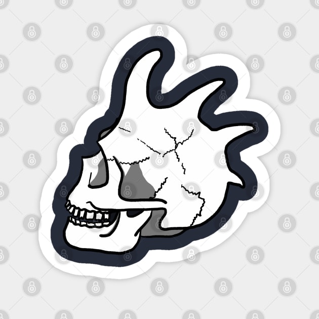 Skull punk design Sticker by Gavlart